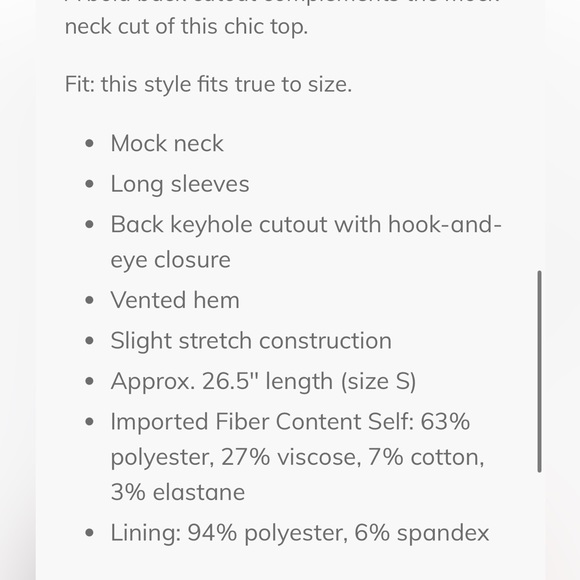 Trina Turk Black Mock Neck Cutout Back Hostess Top - 12 - Picture 11 of 14